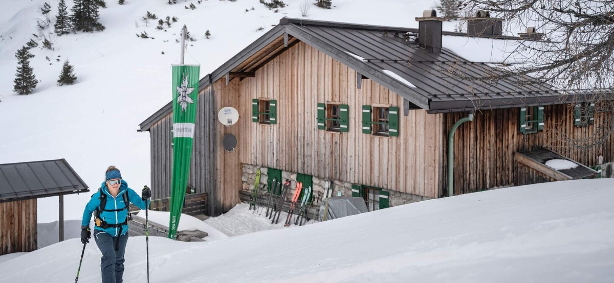 Einige DAV-Hütten haben auch im Winter geöffnet | © DAV/ Klaus Listl www.klauslistl.com